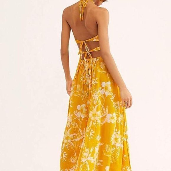NWT Free People | Lille Maxi Dress | Yellow - Picture 3 of 8